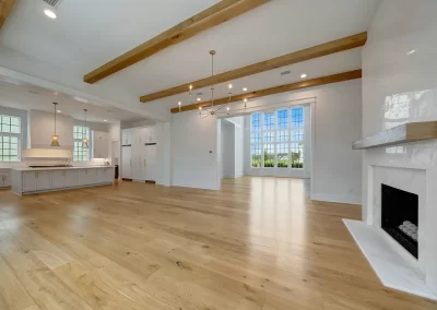 Open concept living room and kitchen