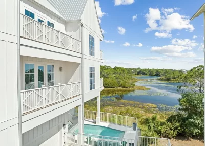 Side the of house with pool