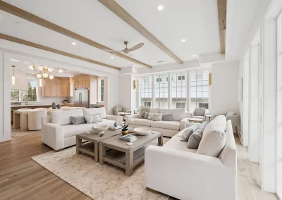 Open concept living room and kitchen